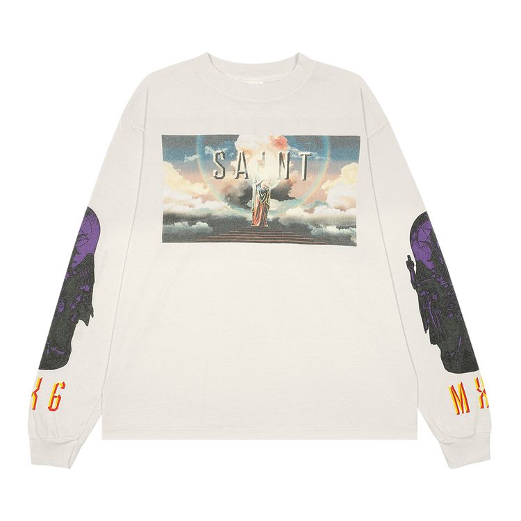 

Футболка SAINT Mxxxxxx Saint Pictures Long-Sleeve Tee White, белый