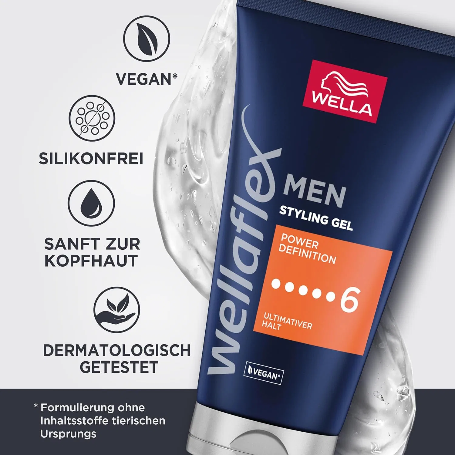 Мужской гель для укладки волос «Power Definition» от Wellaflex Men Wellaflex, Blue — фото 3