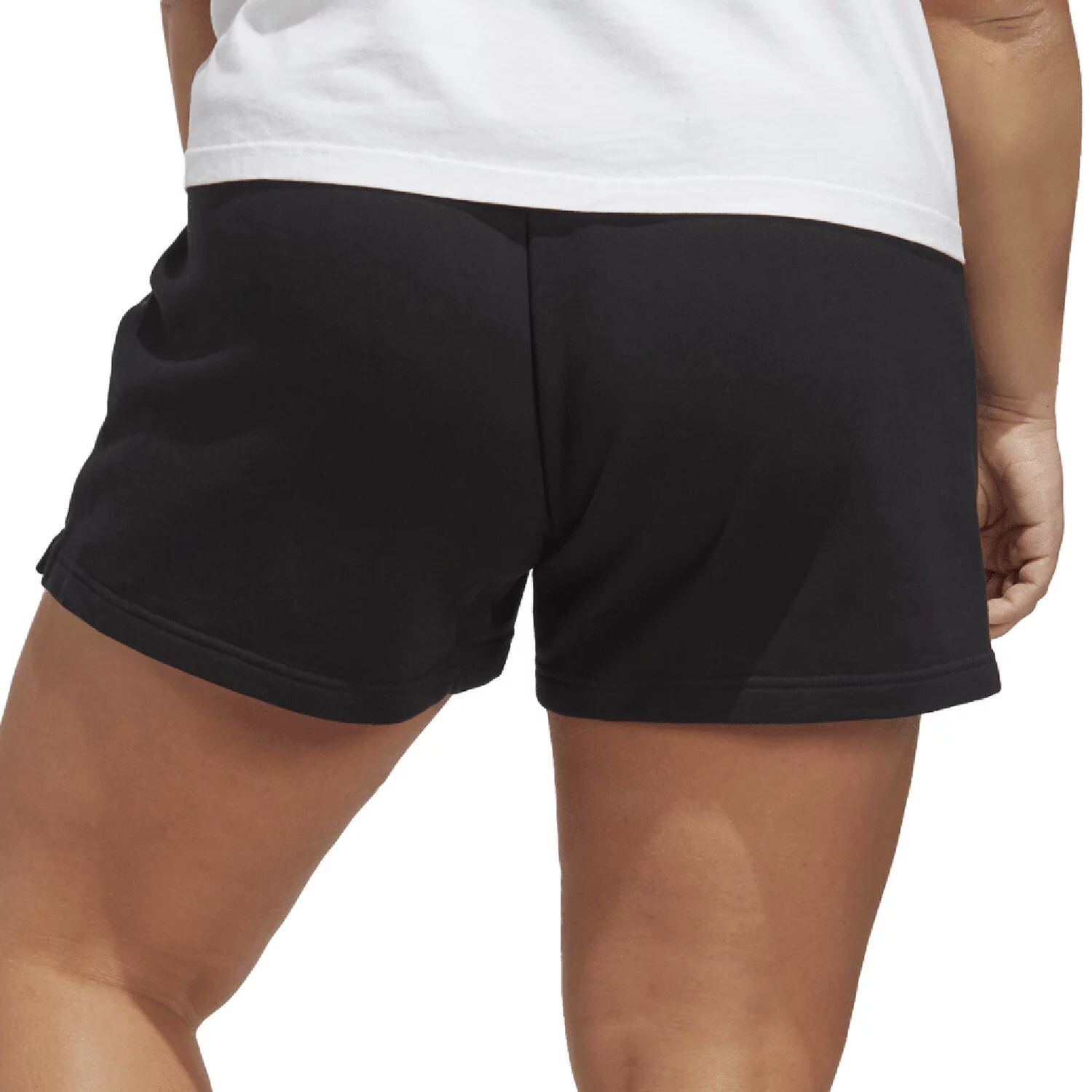 

Линейные шорты из френч терри adidas Essentials больших размеров adidas, черный/белый