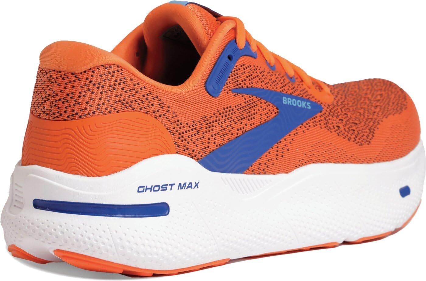 

Мужские кроссовки Brooks Ghost Max Cushion для бега и ходьбы, нейтральная посадка, черный/красный/оранжевый