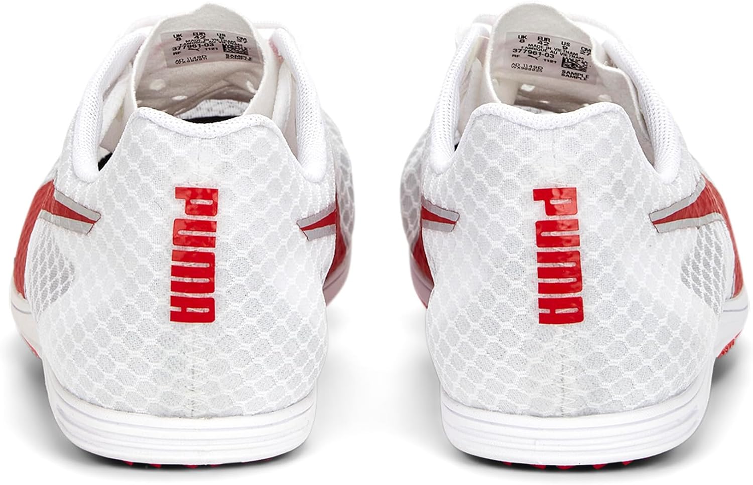 Мужские кроссовки для легкой атлетики Puma Evospeed Distance 11, белый/красный/серебряный — фото 2