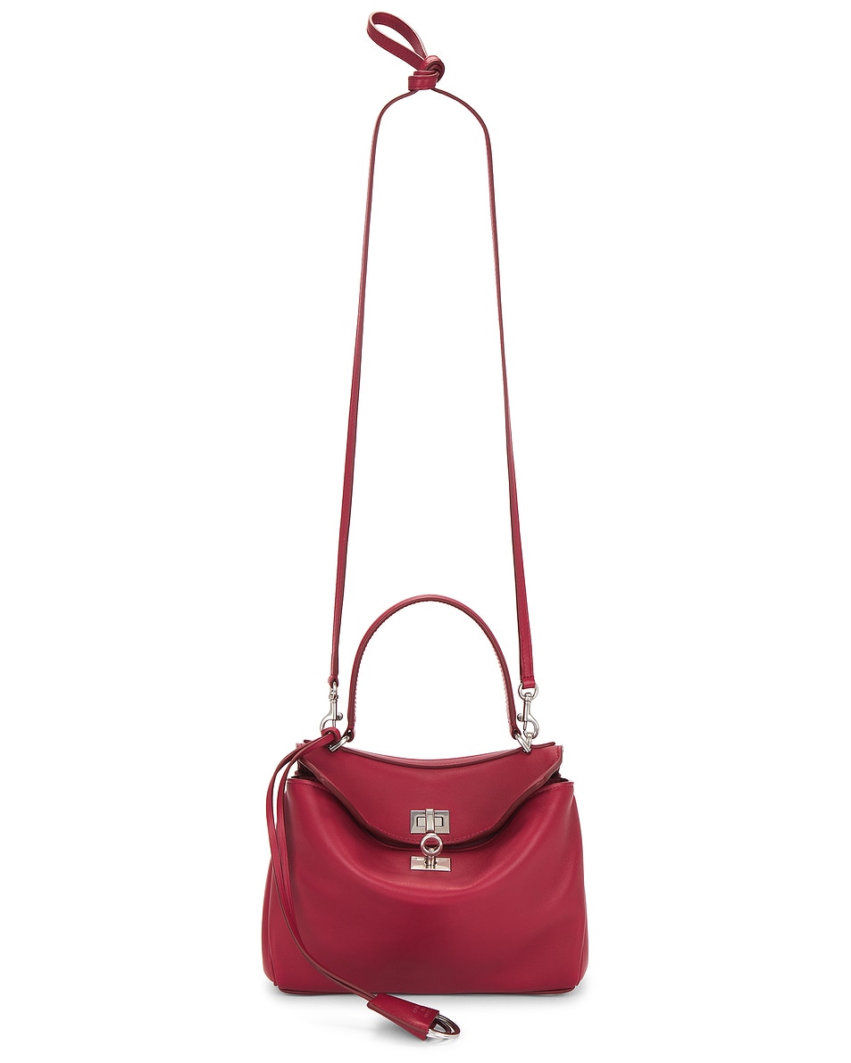 

Rodeo Mini Top Сумка с верхней ручкой Balenciaga, Cherry Red