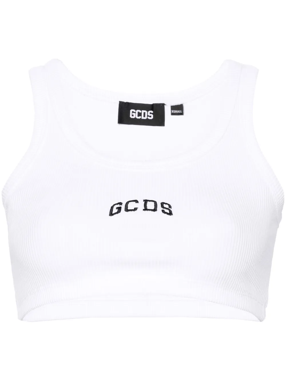 

Топ-бюстгальтер с логотипом GCDS, белый