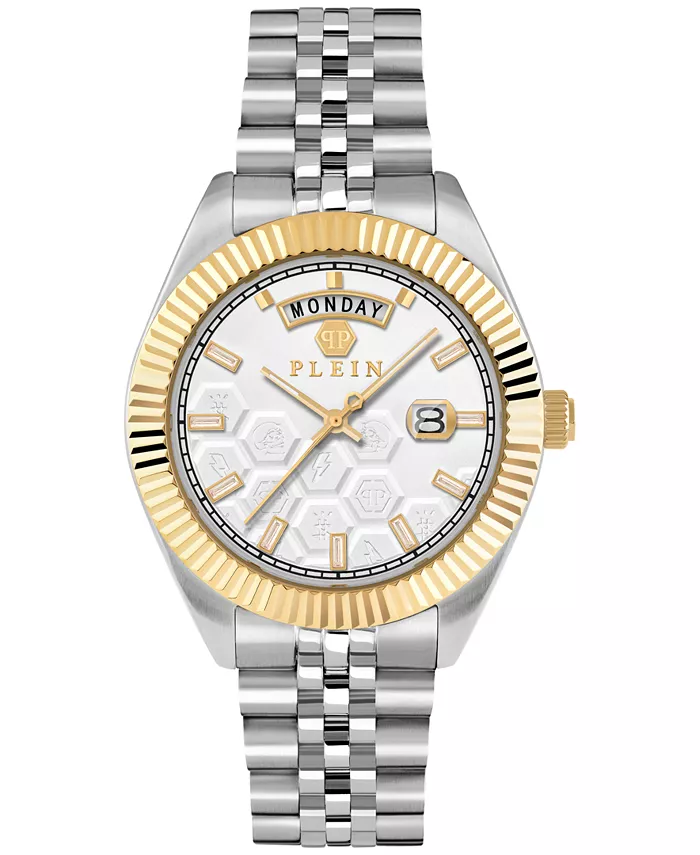 

Мужские часы Date Superlative с браслетом из нержавеющей стали, 42 мм Philipp Plein