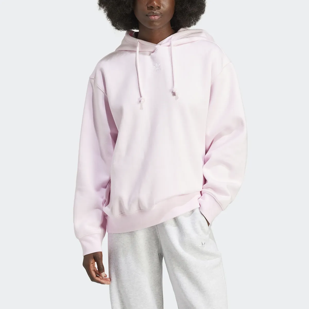 

Толстовка Adidas Originals с капюшоном "ADICOLOR ESSENTIALS BOYFRIEND HOODIE", цвет Clear Pink