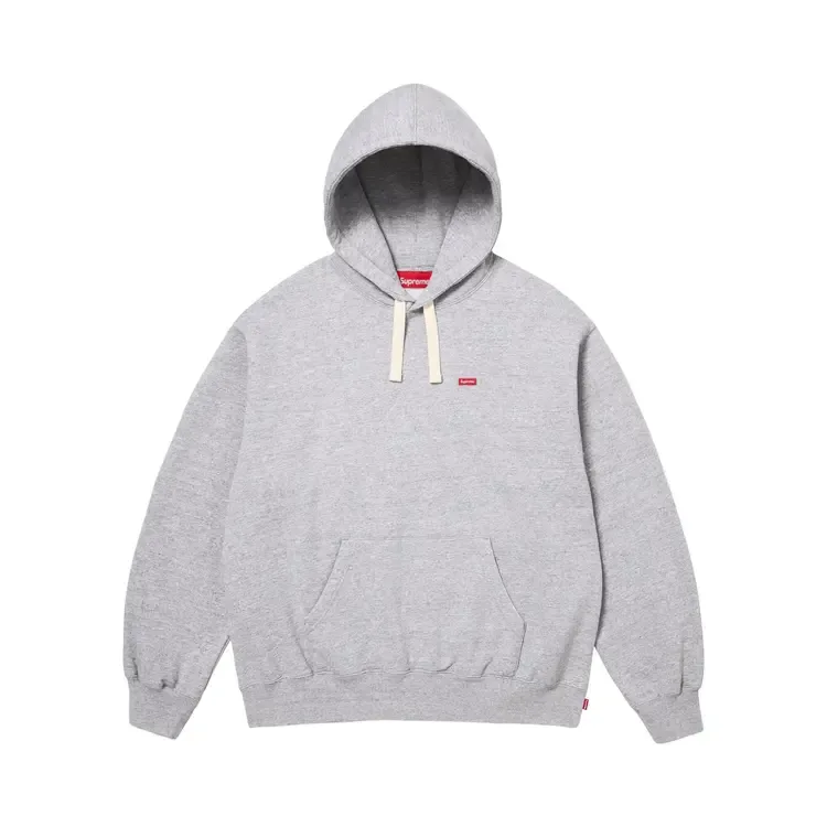 Толстовка Supreme Small Box Drawcord Hooded Sweatshirt 'Heather Grey'