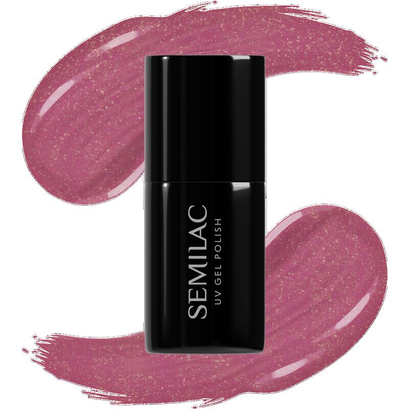 

377 УФ-лак для ногтей Hybrid Semilac Shimmer Stone Ruby Semilac, 7 ml