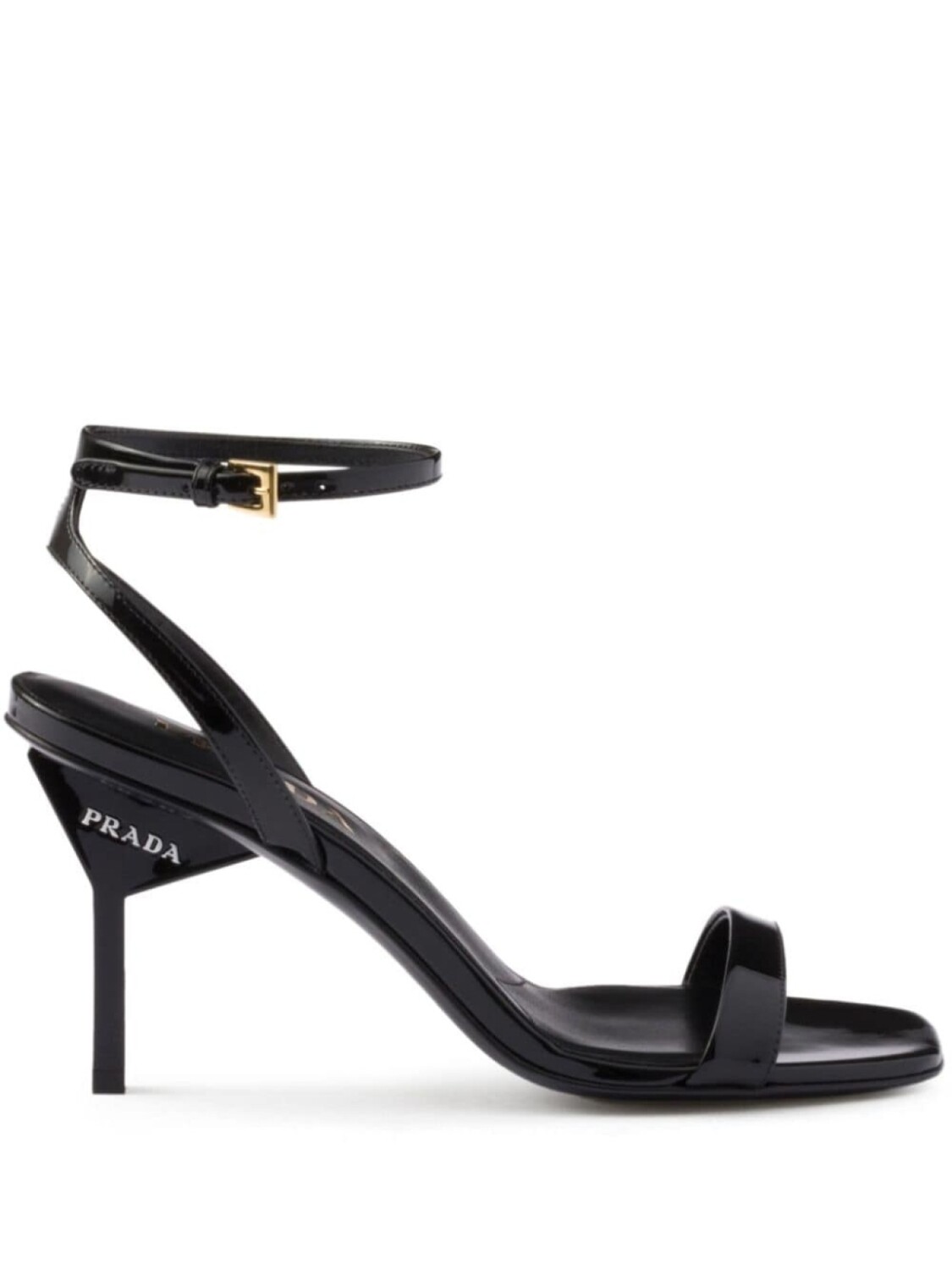 

Prada сандалии из лакированной кожи 85 мм, черный