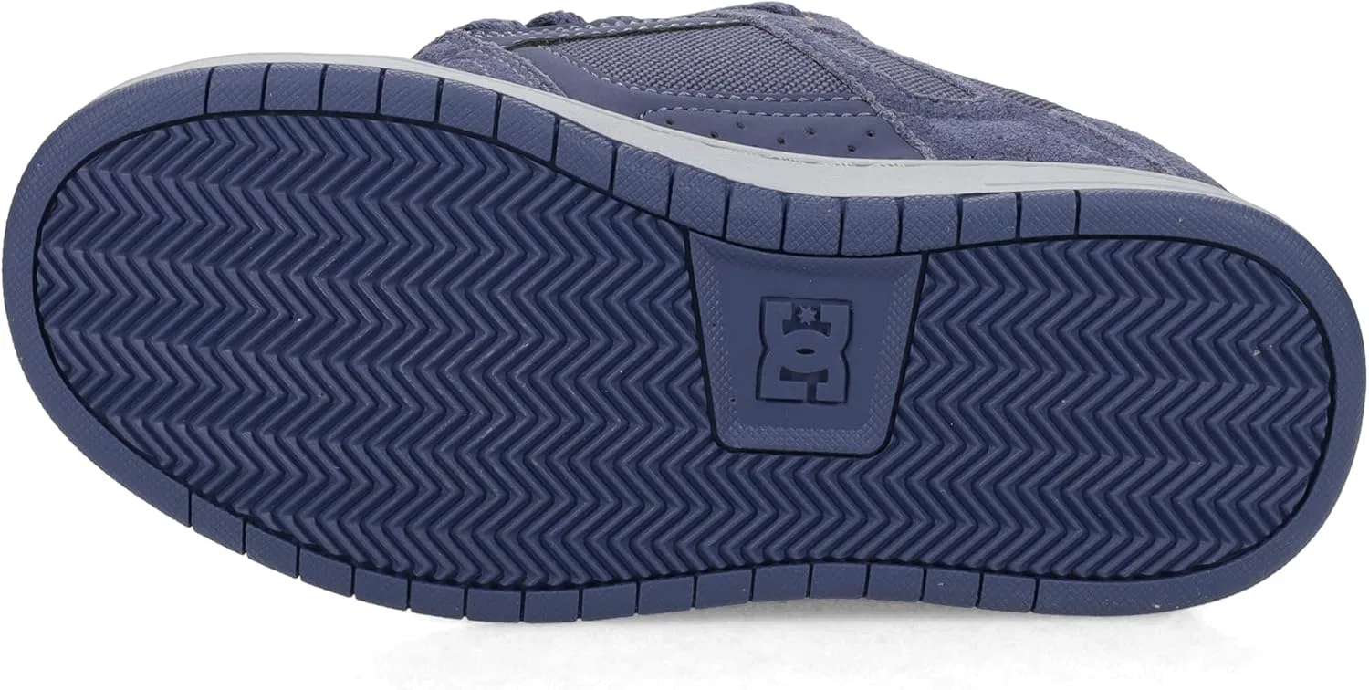 Кеды DC, Stag, Navy/Grey/Orange — фото 4