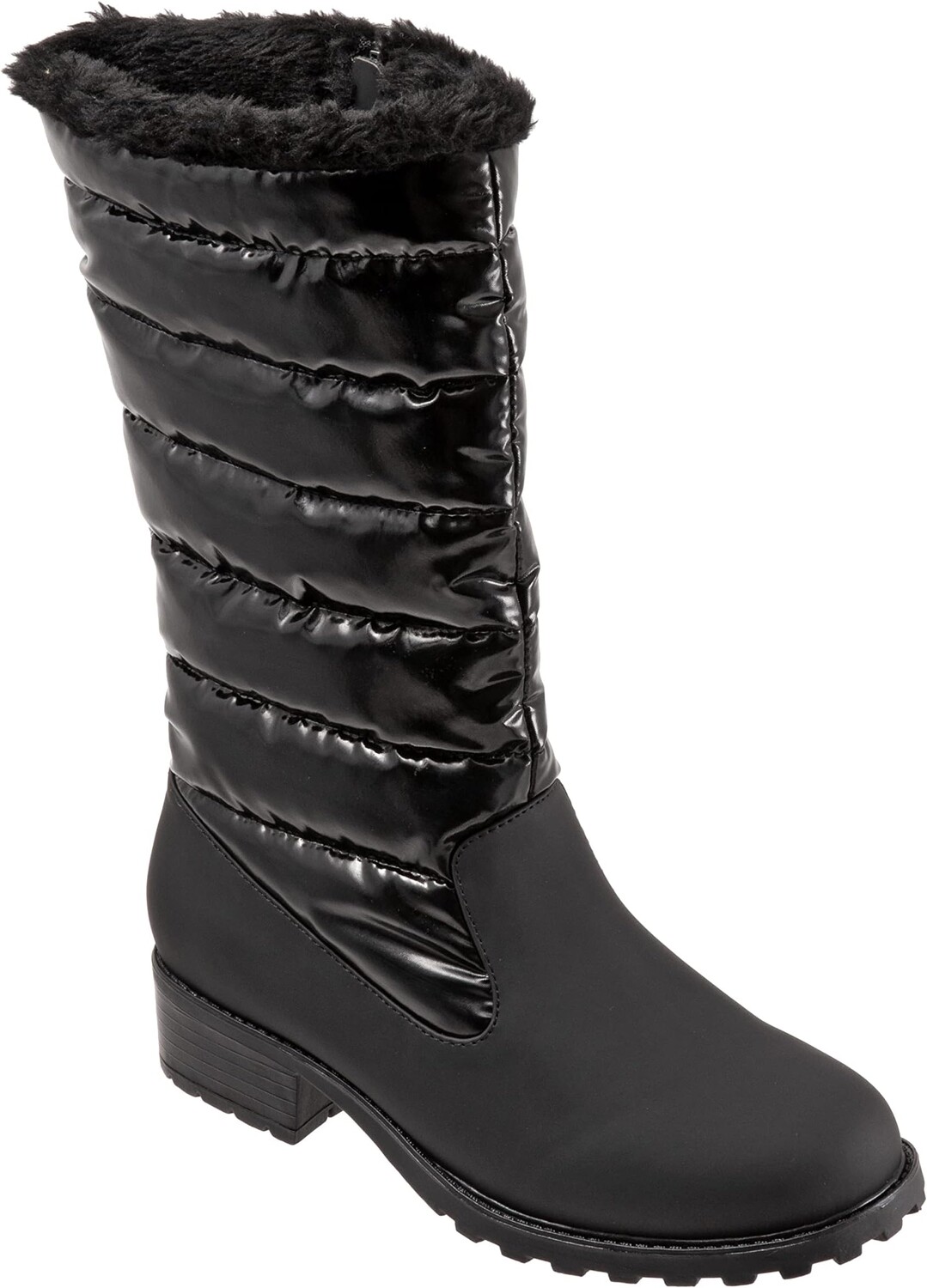 

Ботинки Trotters Benji High, цвет Black Patent/Veg Calf Leather