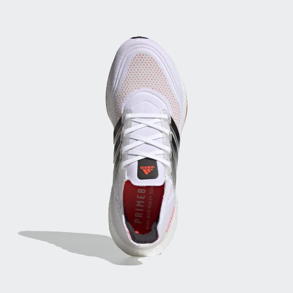 Мужские кроссовки Adidas Ultraboost 21, белый/черный/красный — фото 4