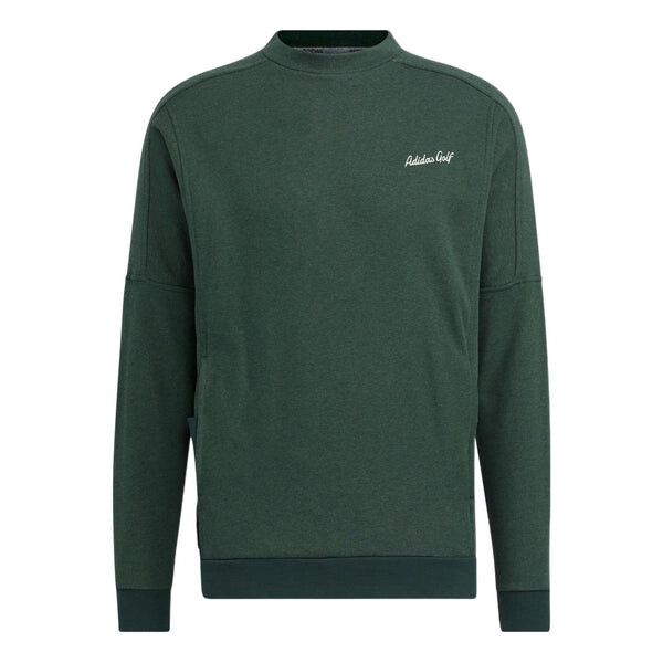 

Толстовка Men's adidas Gt Crew Sw Solid Color Alphabet Embroidered Round Neck Pullover Long Sleeves Green, зеленый