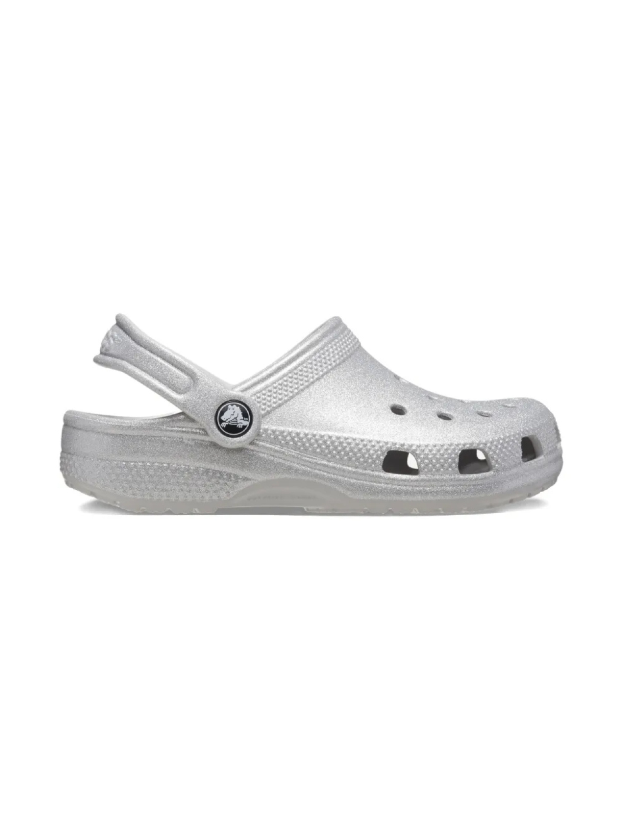 

Сабо Crocs Kids с блестками, серый
