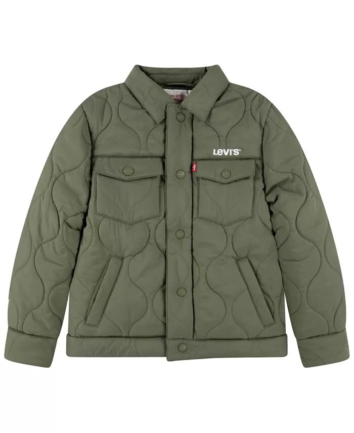 

Стеганая куртка дальнобойщика для больших мальчиков Levi's