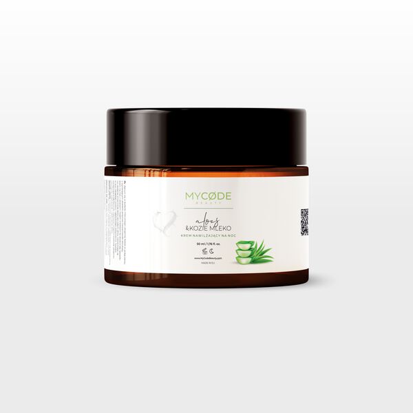 Крем для лица MyCode Beauty — Увлажняющий ночной , Aloes & kozie mleko, 50 мл — фото 3