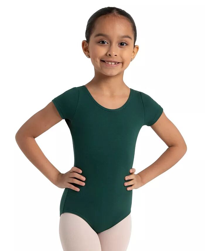 

Купальник с коротким рукавом для девочек Capezio, зеленый