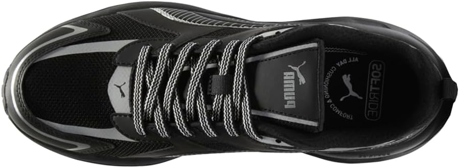 Мужские кроссовки PUMA Hypnotic Ls Rapid с шнуровкой, повседневные - черные — фото 4