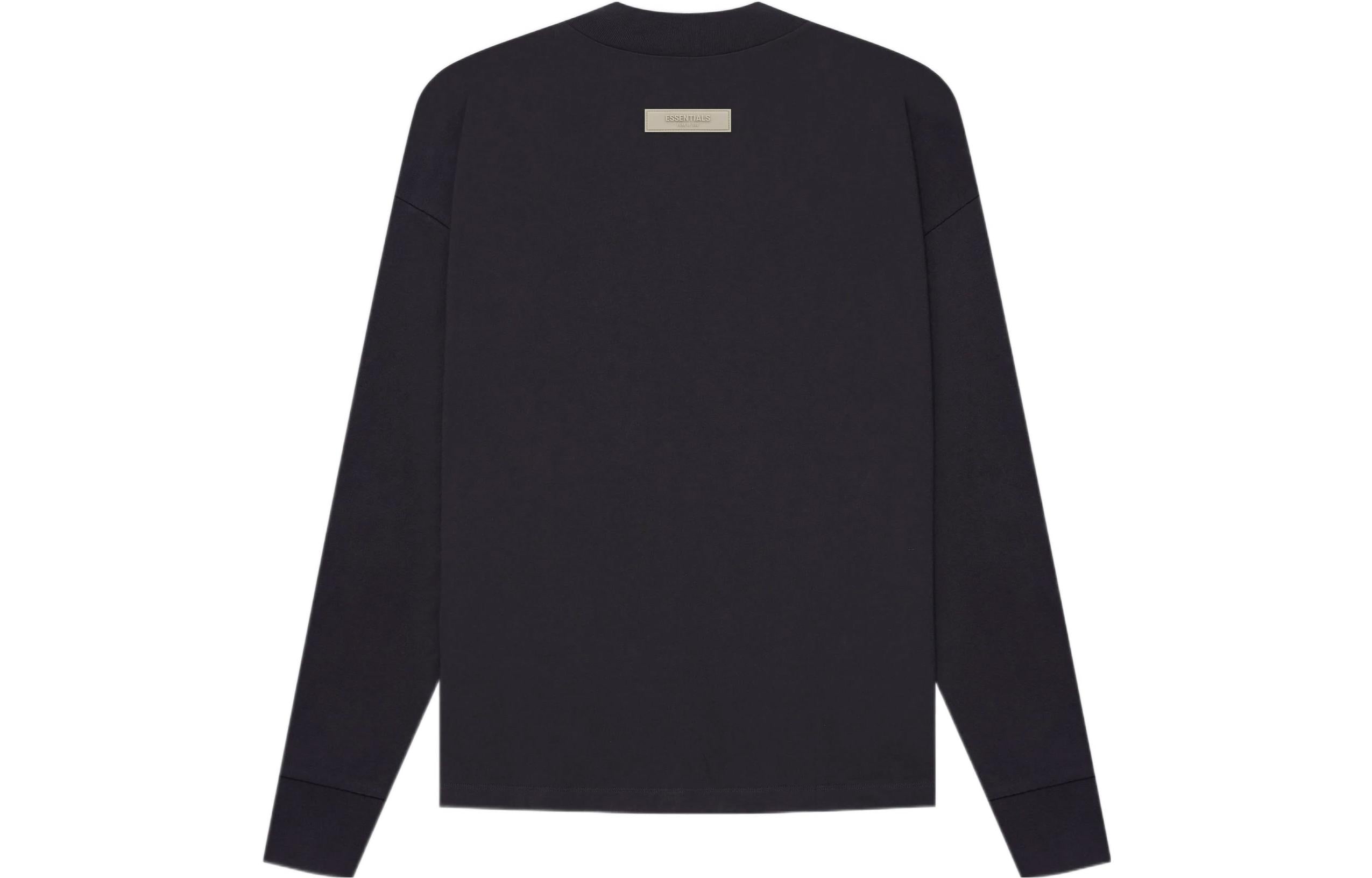Футболка Fear of God Essentials SS22 Long Sleeve T-Shirt 1977 'Iron' FOG-SS22-140, черный — фото 3