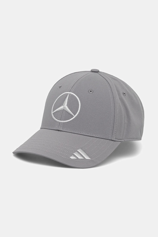 

Кепка с козырьком x Mercedes Adidas, серый
