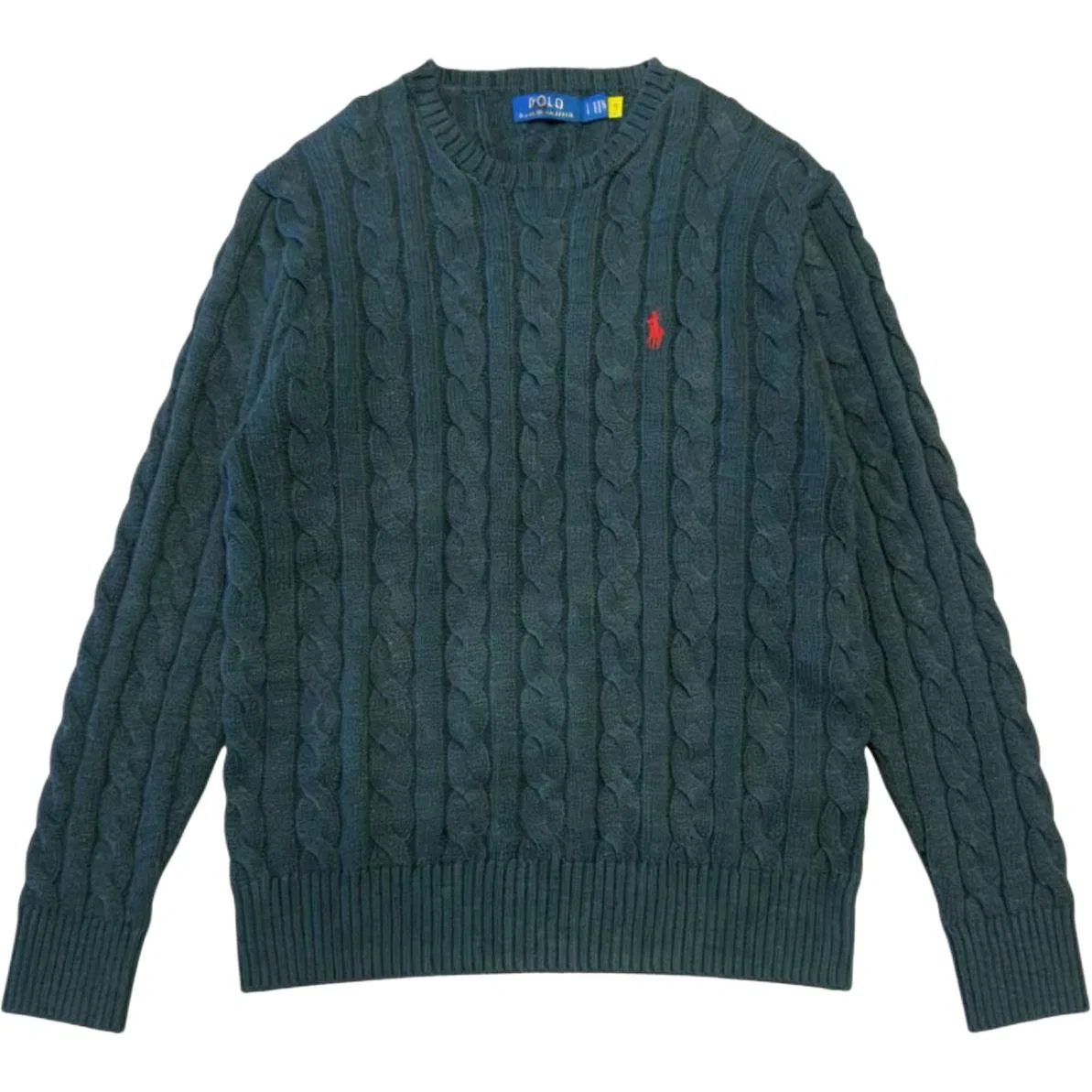 Вязаный свитер Polo Ralph Lauren угольно-серый