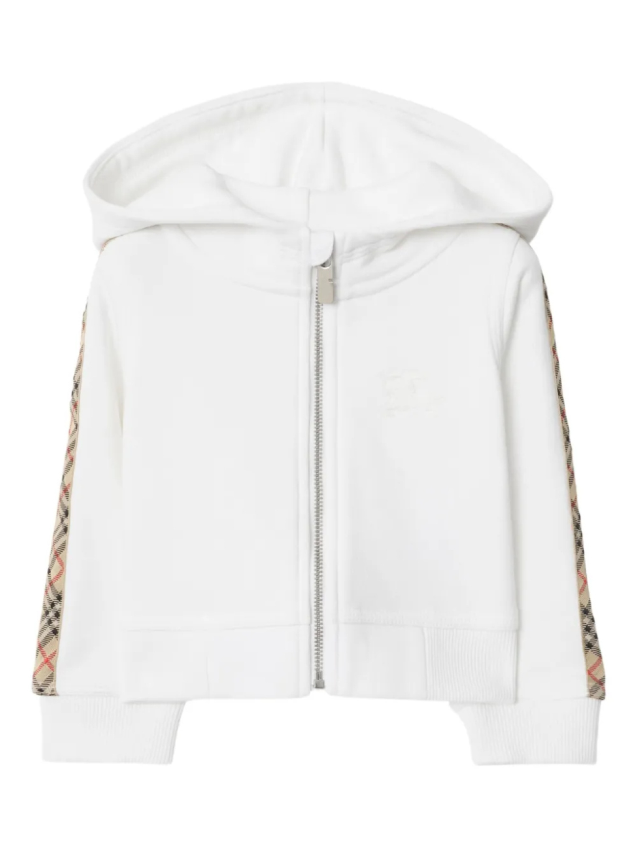 

Burberry Kids худи на молнии, белый
