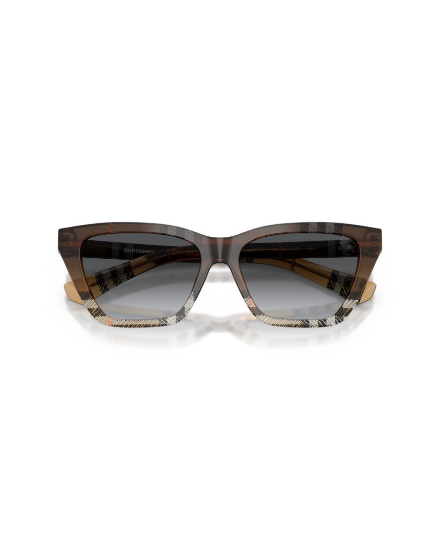 Женские поляризованные солнцезащитные очки, BE4468 Burberry, Check Sand — фото 4