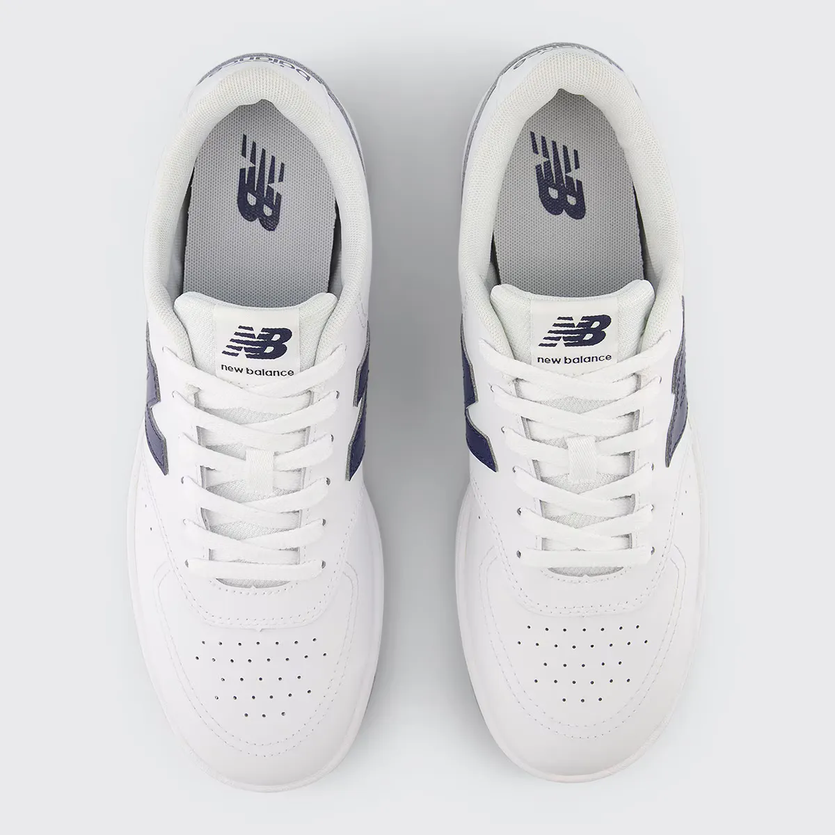 New Balance BB80 унисекс повседневные кроссовки, белый/темно-синий — фото 3