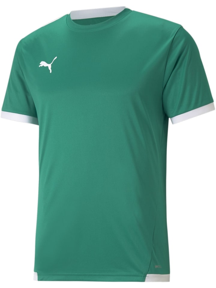 

Зеленая спортивная футболка "TeamLIGA Jersey" Puma, Зеленый, Зеленая спортивная футболка "TeamLIGA Jersey" Puma