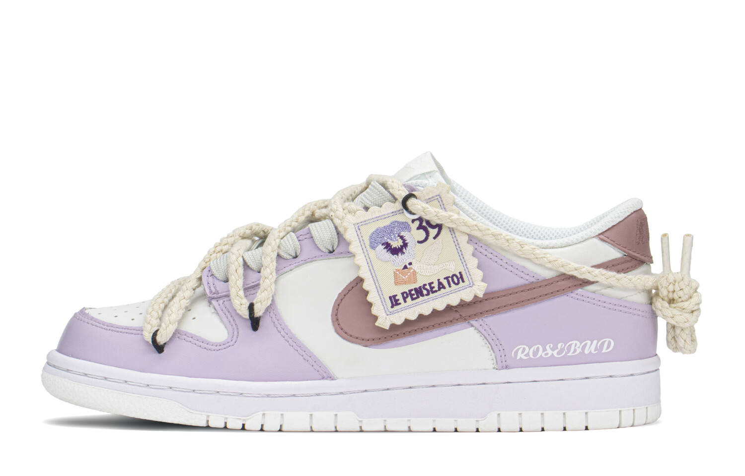 

Кроссовки Nike Dunk Skateboard Shoes Women's Low-Top Purple/Pink