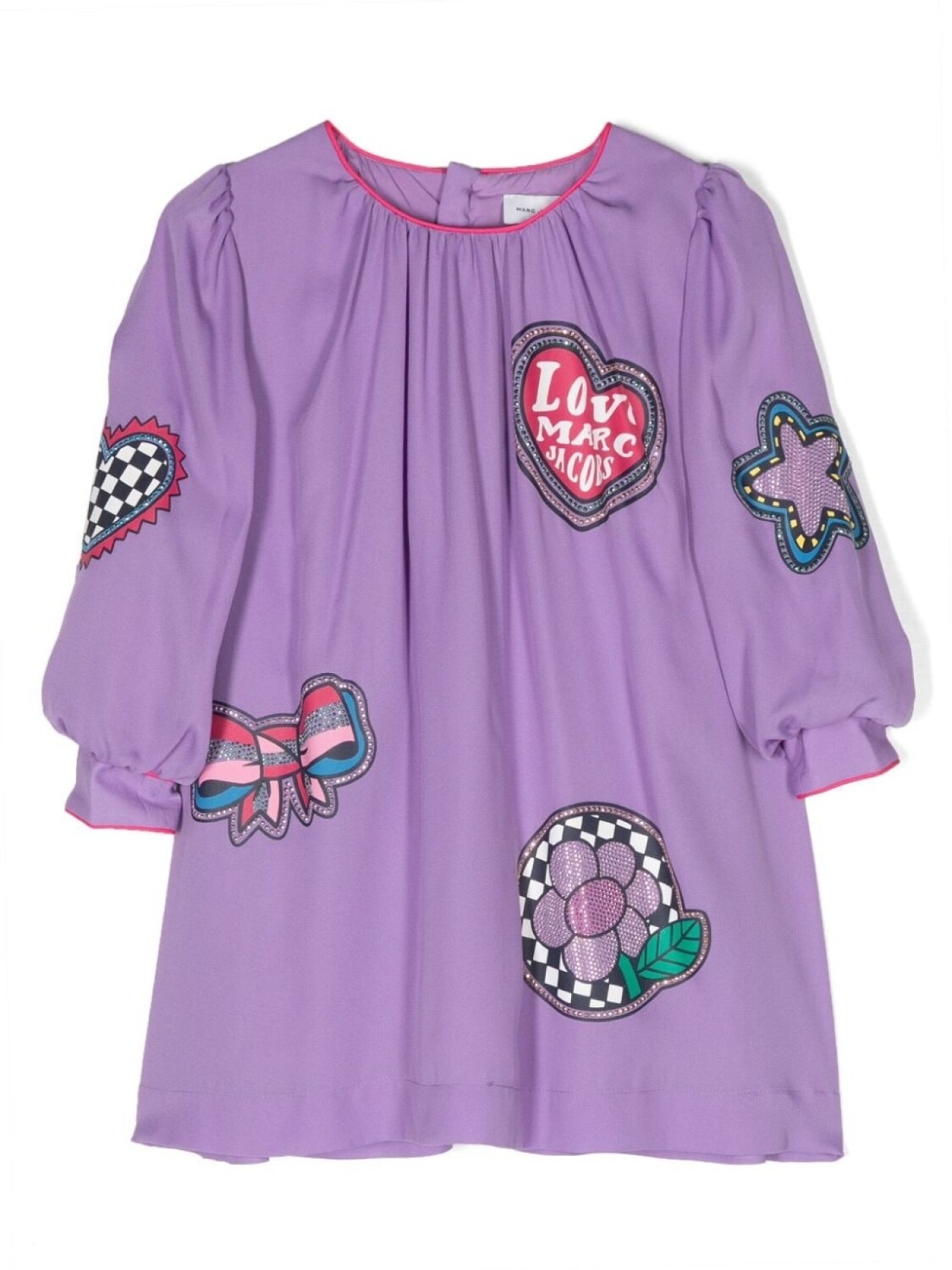 

Marc Jacobs Kids платье мини с принтом, фиолетовый