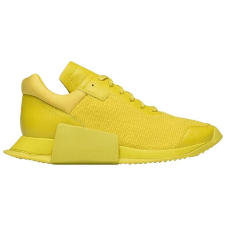 Кроссовки Rick Owens X adidas Level Runner Lifestyle Shoes Unisex Mid-top, желтый — фото 3