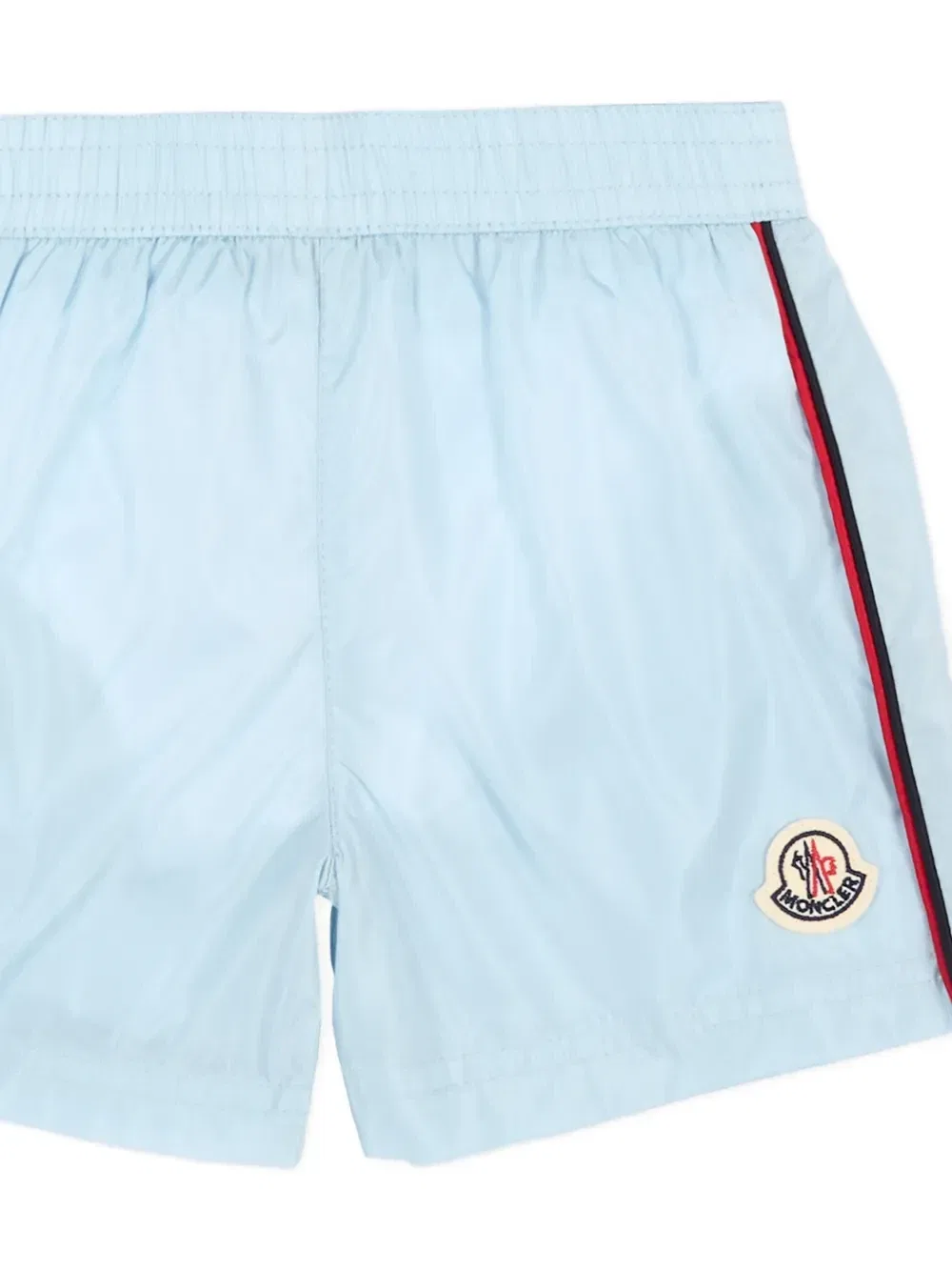 Плавки-шорты с полосками Moncler Enfant, синий — фото 3