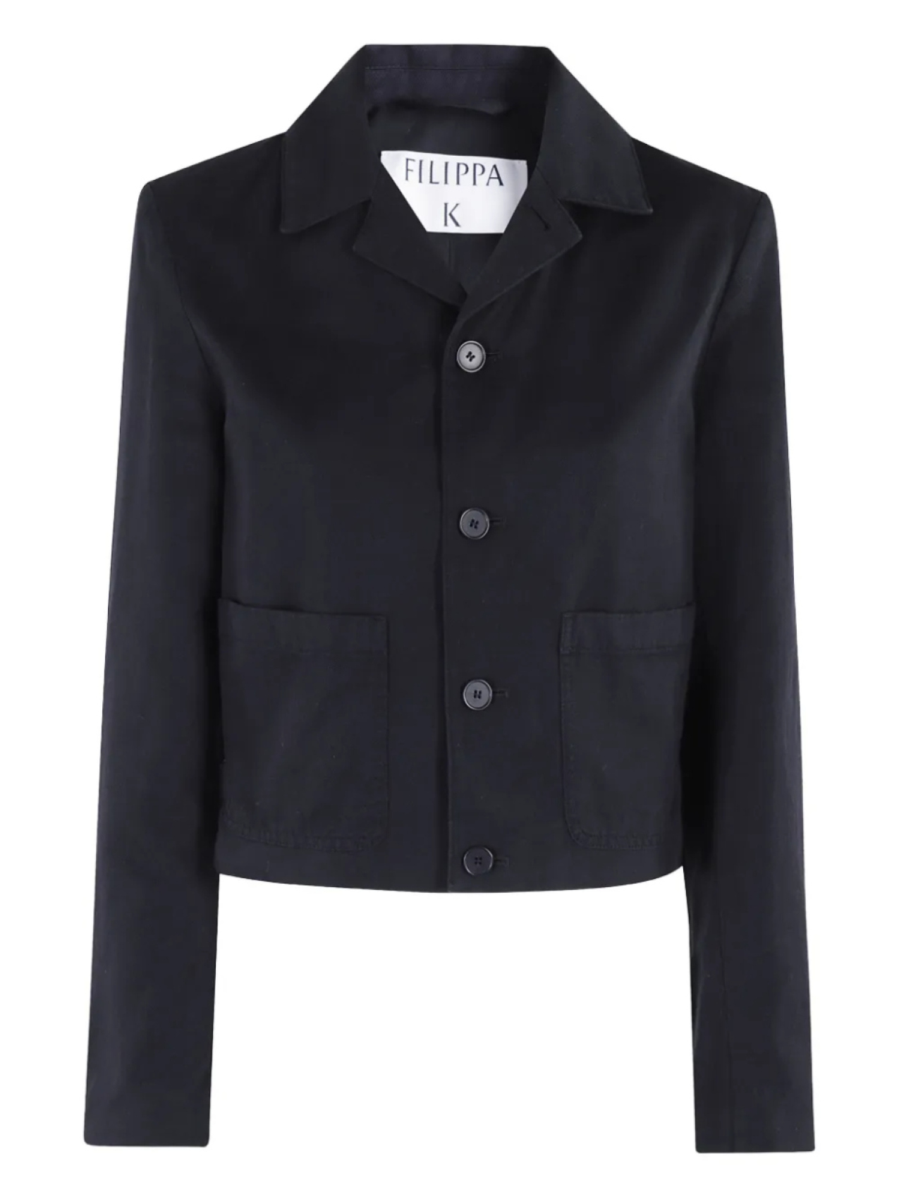 

Хлопковый блейзер Filippa K, черный