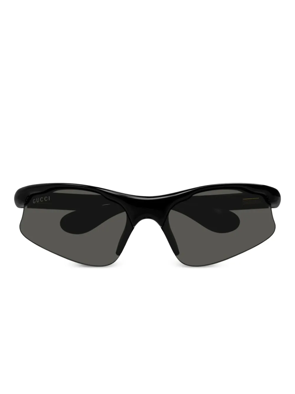 

Солнцезащитные очки-маска Gucci Eyewear, черный