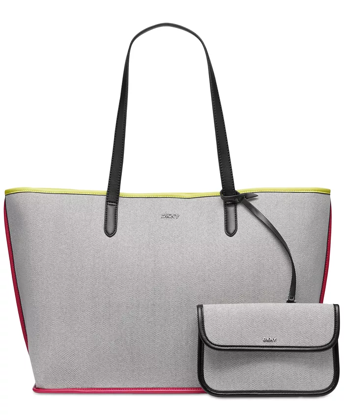

Большая сумка-тоут Hallie DKNY, серый