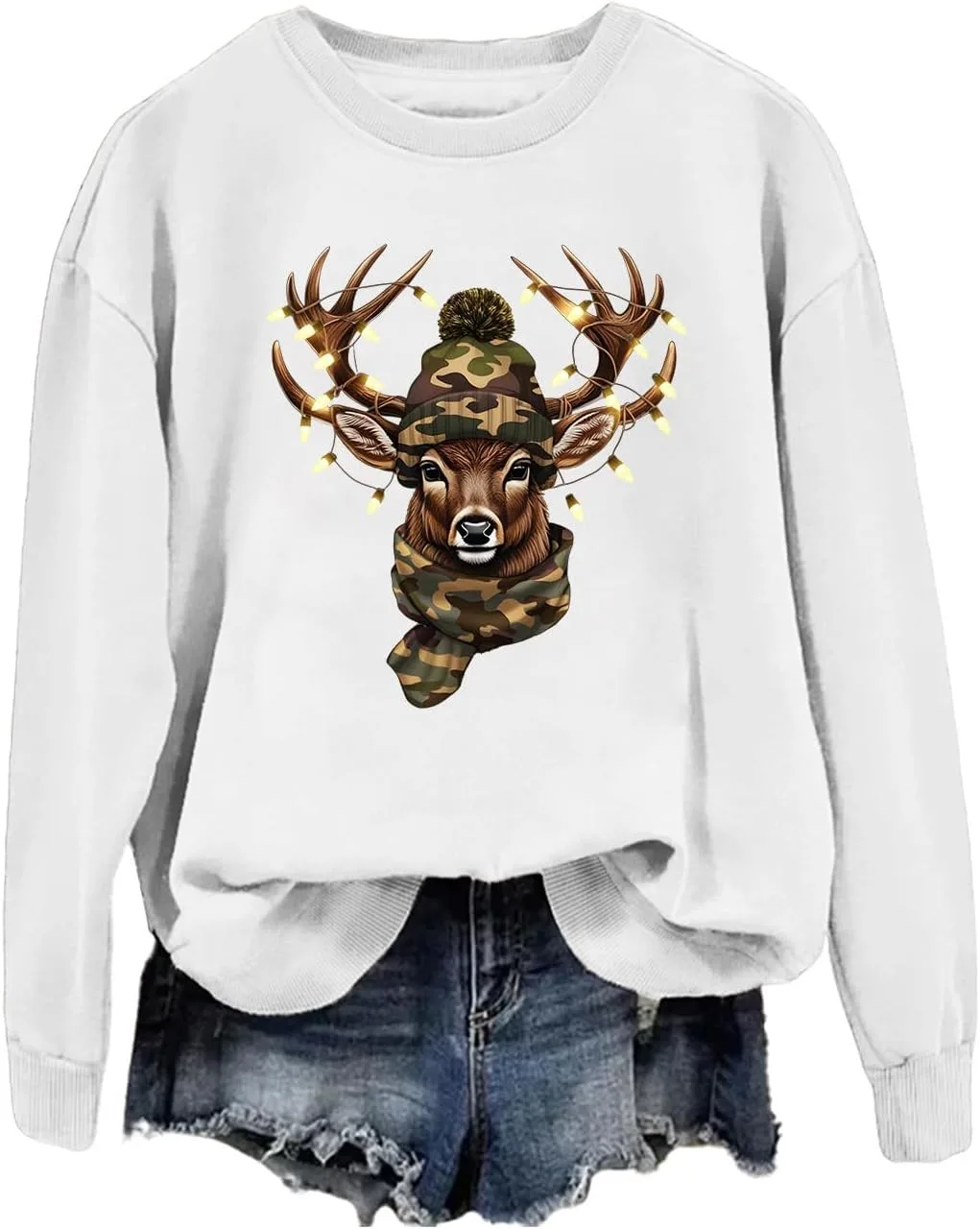 

Толстовка с камуфляжным оленем