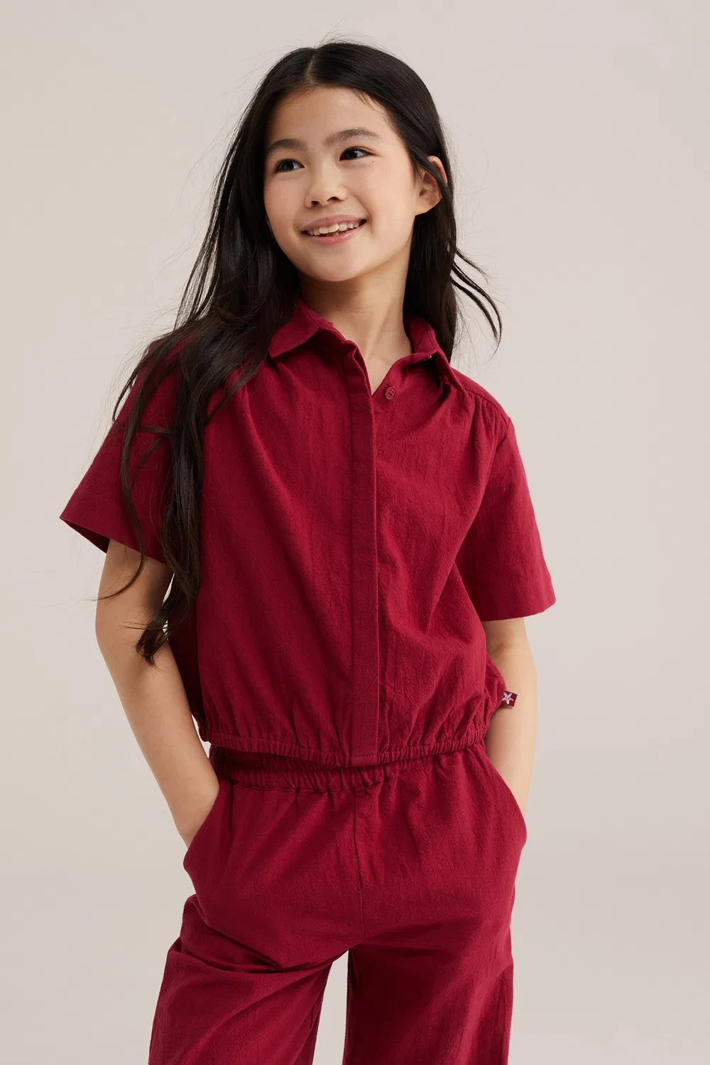 Блузка We Fashion, Burgundy — фото 3