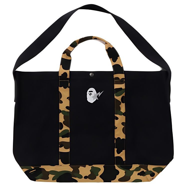 

A BATHING APE Вышитая мужская сумка через плечо черная, Black
