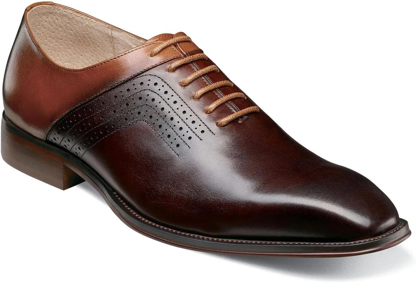 Мужские оксфордские туфли на шнуровке Stacy Adams Halloway Oxford, Brown Multi — фото 2