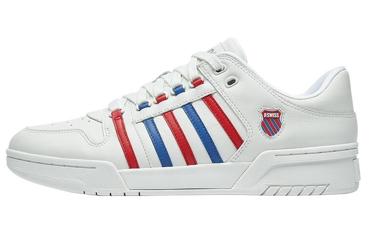 

Скейтбординговые туфли мужские низкие белые/синие/красные Kswiss, Красный, Скейтбординговые туфли мужские низкие белые/синие/красные Kswiss