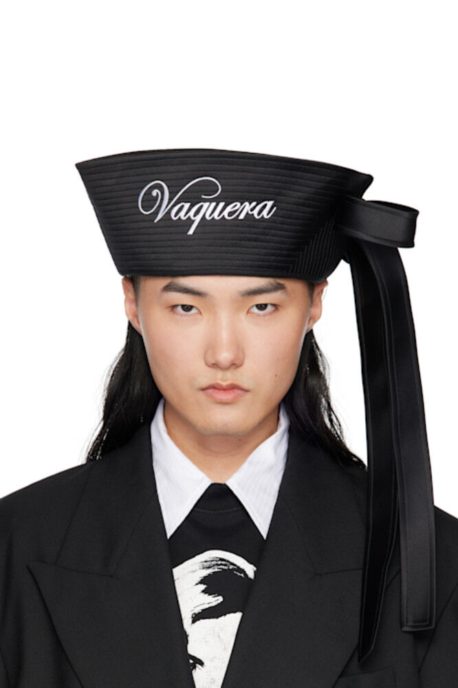 

Черная вышитая матросская шапка VAQUERA