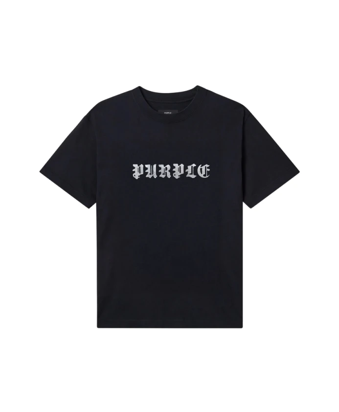 

Футболка с круглым вырезом и принтом логотипа Purple Brand, черный