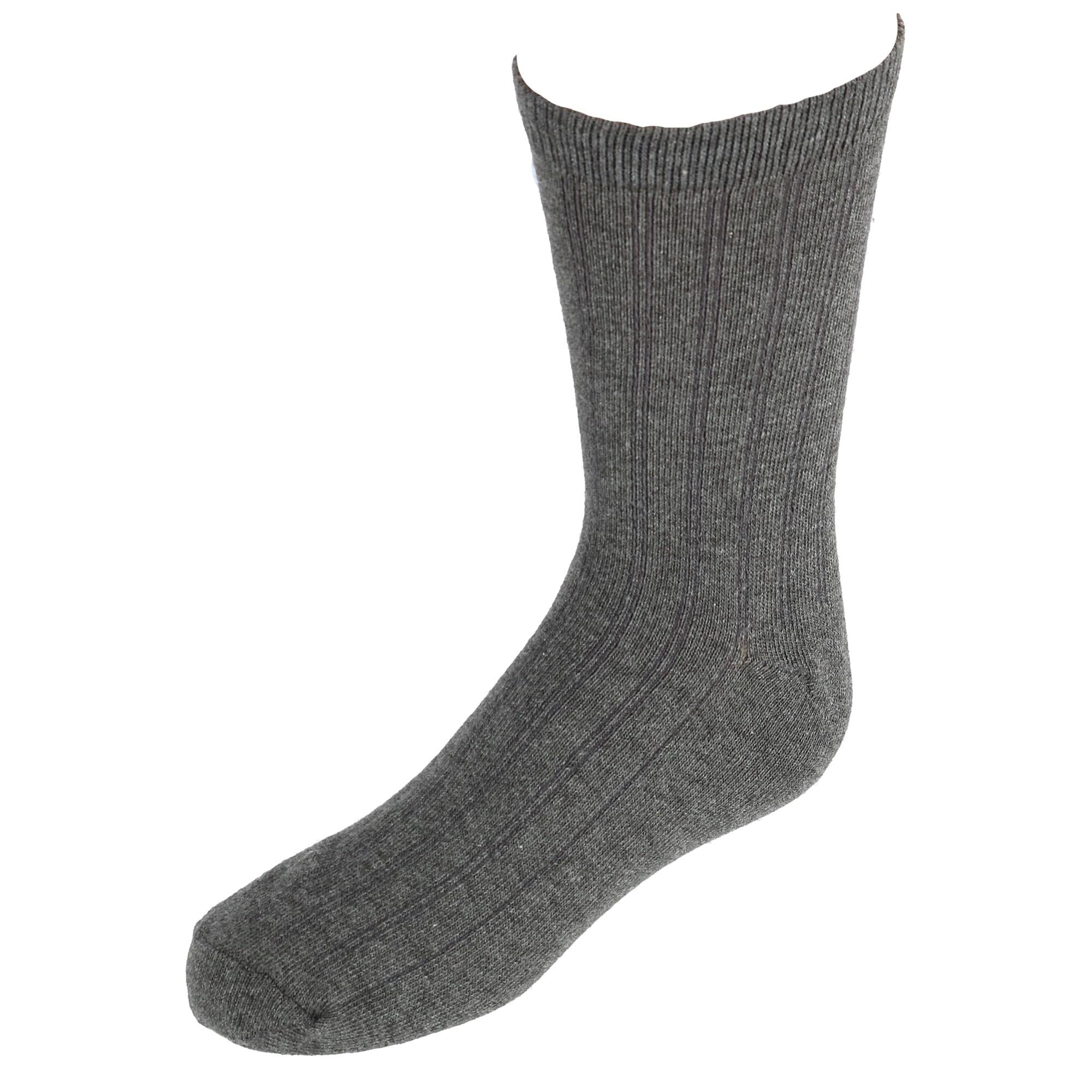 

Детские хлопковые ребристые носки в форме экипажа Jefferies Socks, серый
