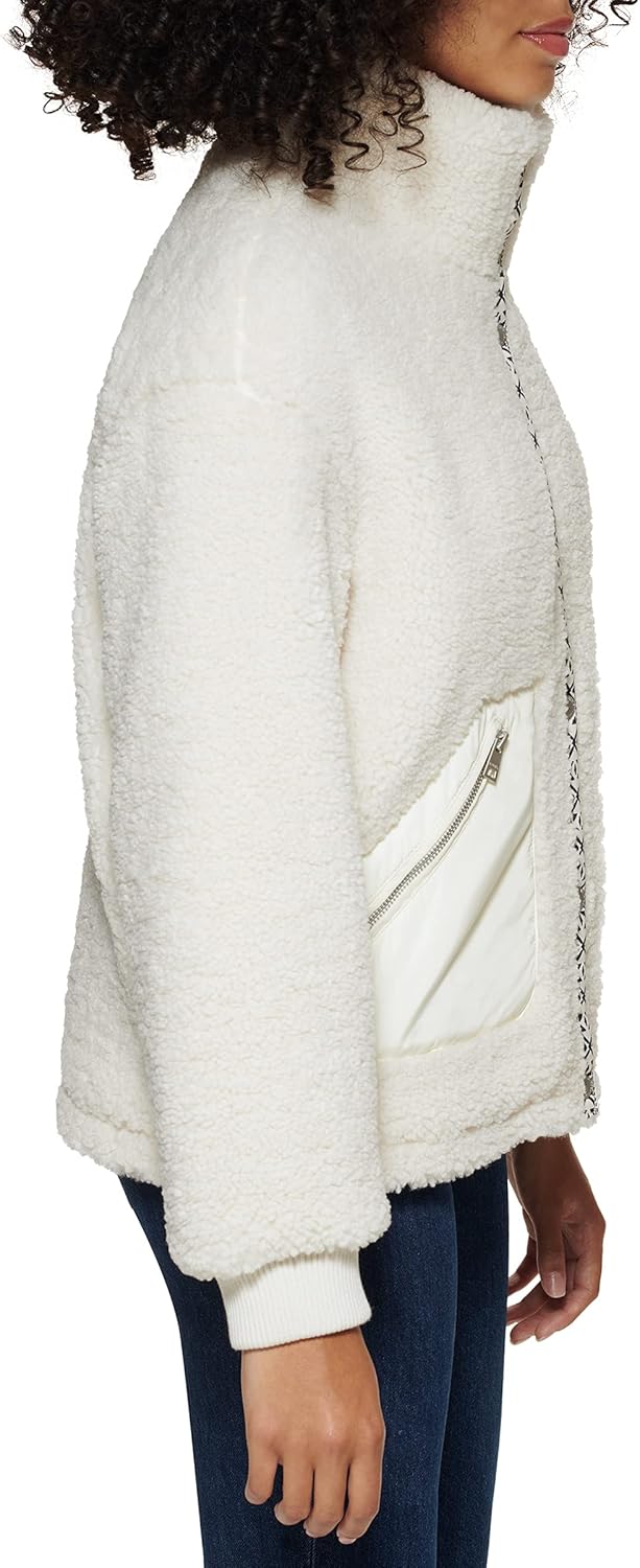 Женская куртка Levi's Sherpa Teddy (стандартные и большие размеры), Almond — фото 2