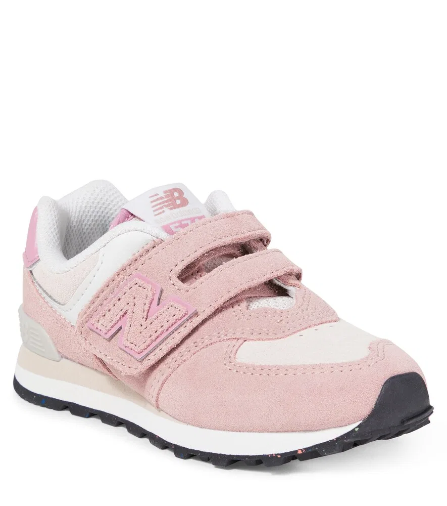 574 Детские замшевые кроссовки New Balance Kids, розовый — фото 3