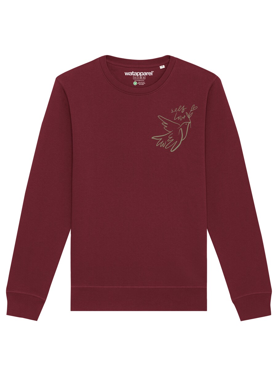 

Свитер Watapparel Sweatshirt Self Love, бордовый