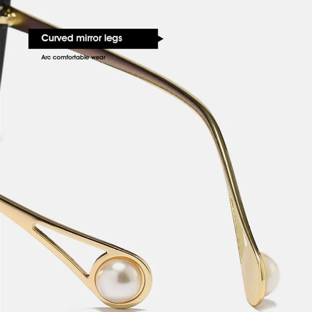 

Модные солнцезащитные очки 2027 года для женщин и мужчин, с градиентными линзами, металлической оправой, в стиле «бабочка», с защитой от УФ-излучения UV400 MTZJH, C5