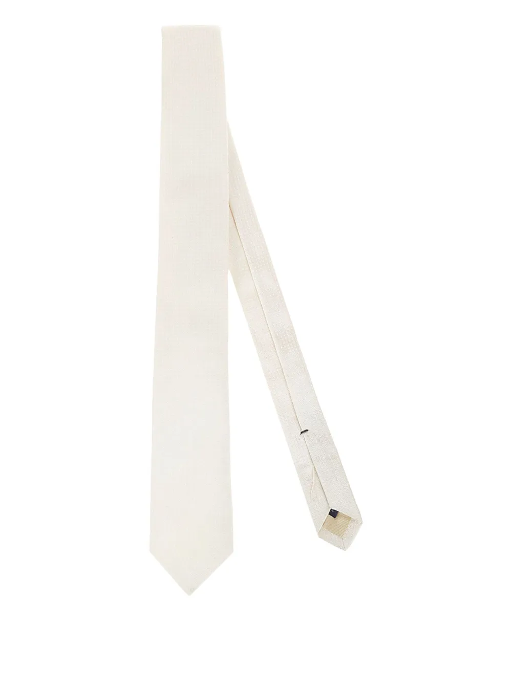 

Фактурный галстук из шерсти Errico Formicola, белый