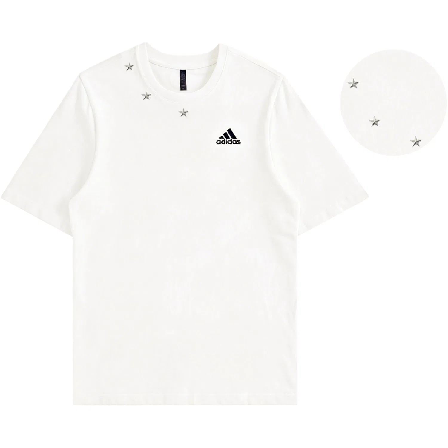 Футболка с логотипом Adidas MUST HAVES Ecru — фото 4