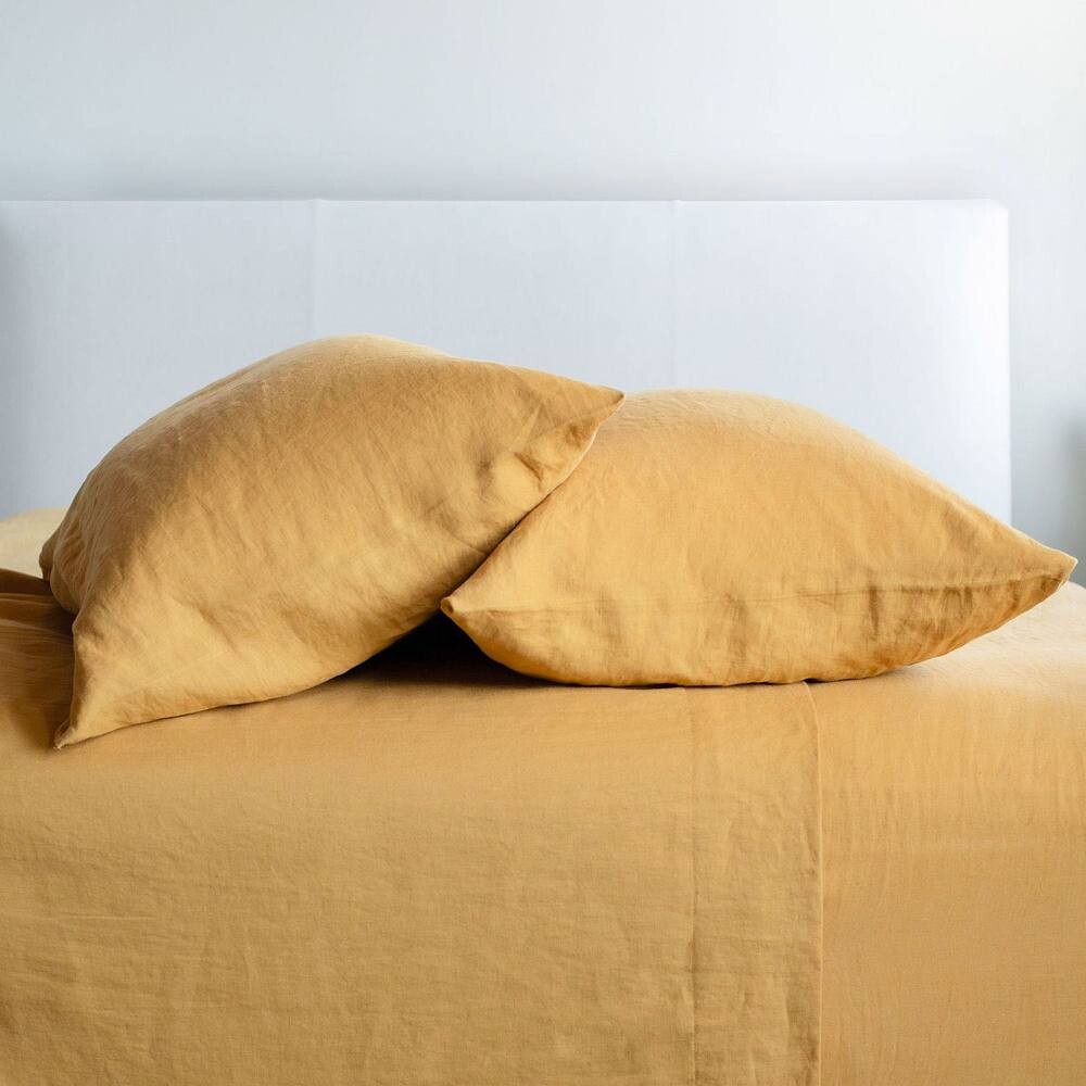 

Комплект простыней из 100% французского льна Bokser Home, цвет Honey